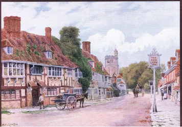Biddenden, Kent, de The Cottages and the Village Life of Rural England publié par Dent & Sons Limited, 1912